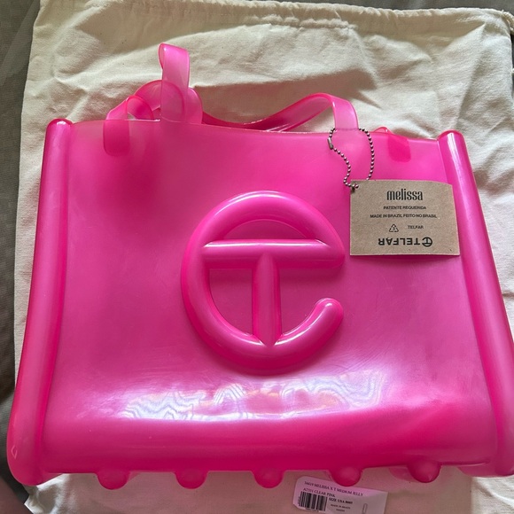 Large pink Telfar tote - Picture 2 of 5